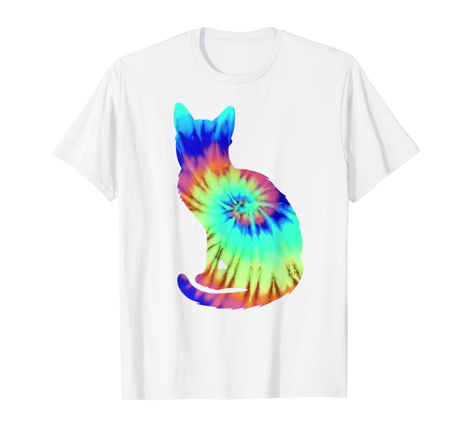Tie Dye Cat Shirt Colorful Tye Dye Kitten TShirtANZ Anztshirt